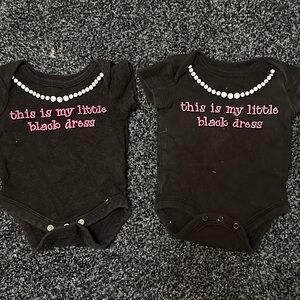 NB Little Black Dress Onesies